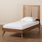 Baxton Studio Takeo Mid-Century Modern Transitional Ash Walnut Finished Wood Twin Size Platform Bed 180-11150-11159-Zoro - alternate 6